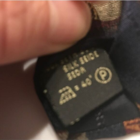 Ermenegildo Zegna Classic Tie Blue Burgundy Gold - 58” - Picture 4 of 6